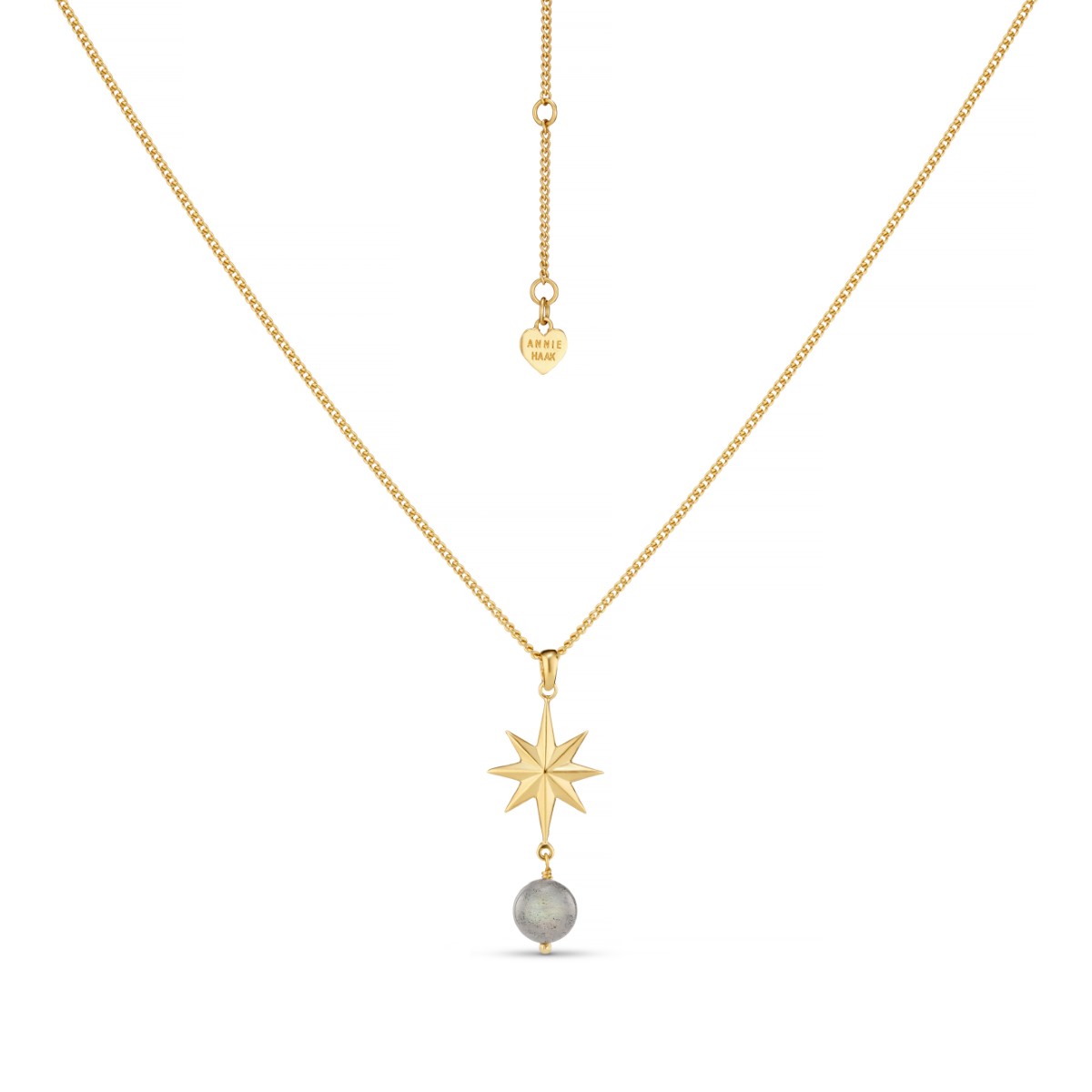 Annie Haak Wish Upon A Star Labradorite Gold Necklace