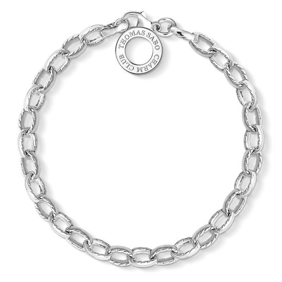 Thomas Sabo Charm Bracelet, Silver Textured Link
