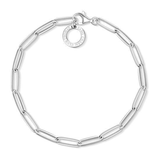 Thomas Sabo Charm Bracelet, Silver, Long Link, X0253-001-21