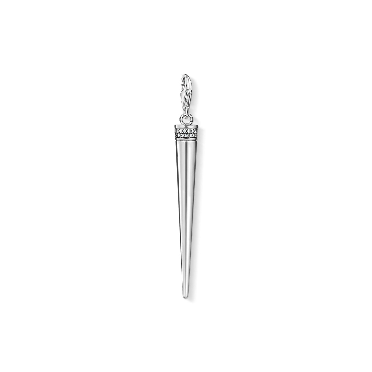 Thomas Sabo Charm Pendant - Silver and Zirconia Cone Y0045-643-14